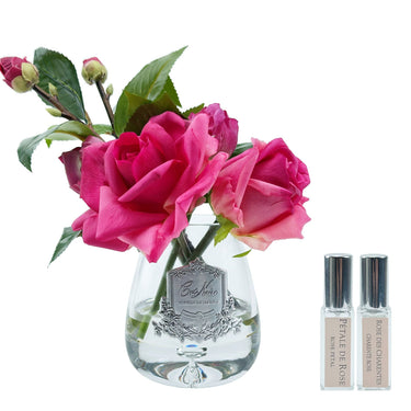 Tea Rose Bouquet - Clear - Magenta - TR08 (Carton of 2)